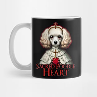 Sacred Poodle Heart Mug